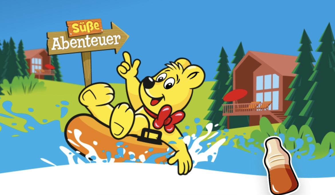 Haribo - 111 Urlaube in einem Park von Center Parcs ,100 Wertgutscheine in Höhe von je 100€, 500 Wertgutscheine in Höhe von je 50€ einlösbar als Rabatt auf eine Buchung bei Center Parcs.