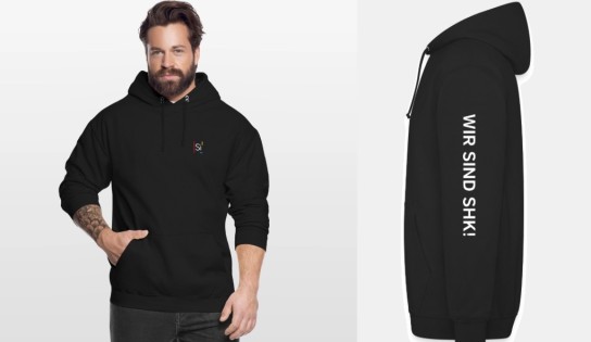 Holzmann Medien - einen von 3 Si-Hoodies mit dem kraftvollen Statement „WIR SIND SHK