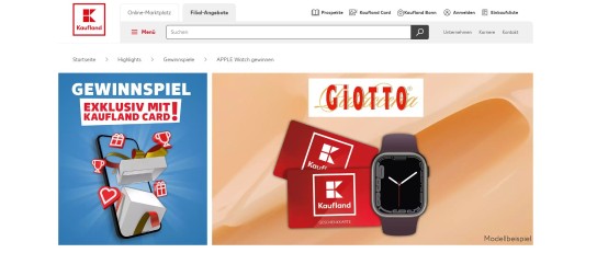 Kaufland - 40x1 Apple Watch und 200x1 Kaufland Geschenkkarte 50 € (nur Kauflandcard Besitzer)