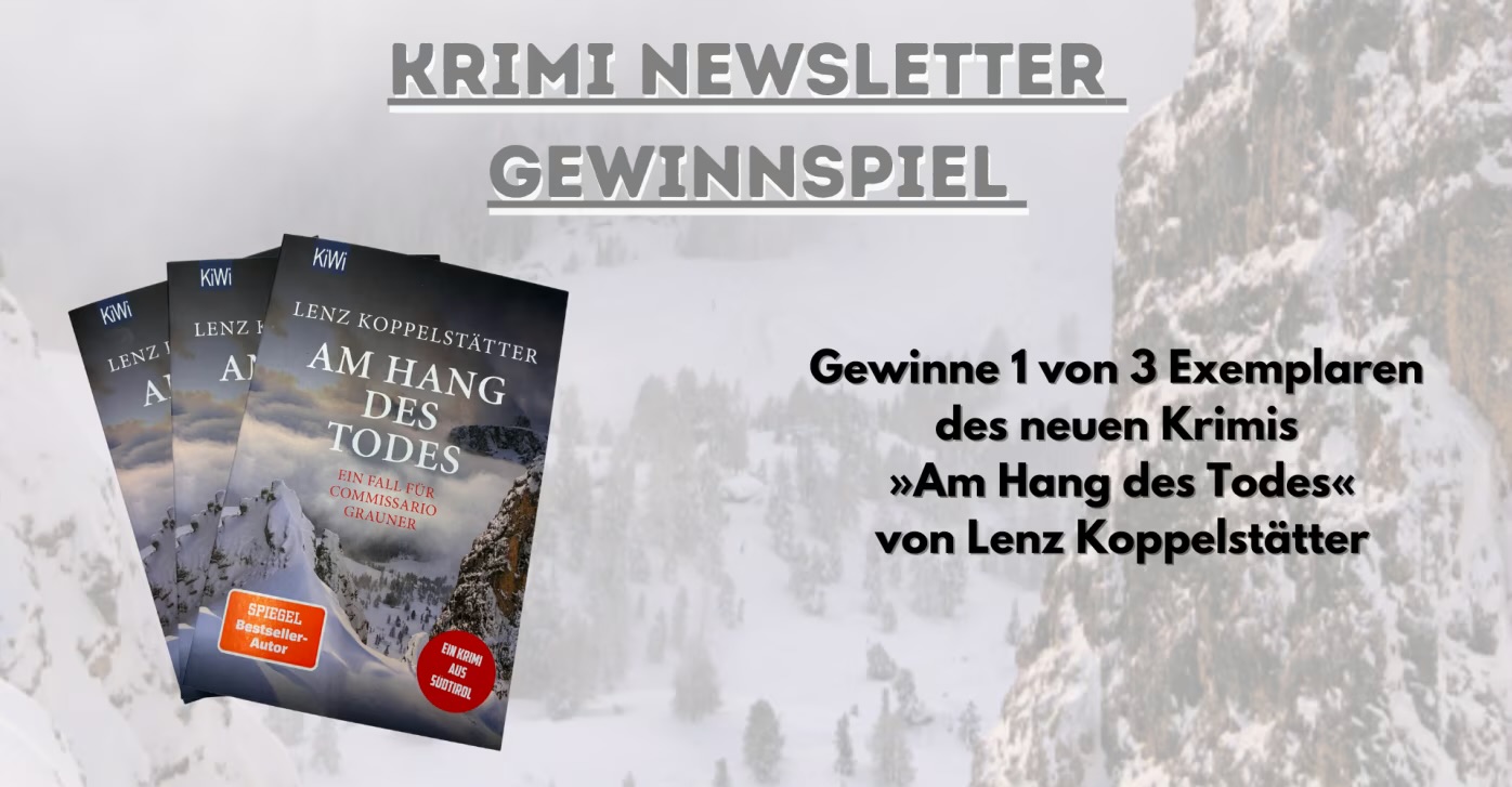 KiWi Verlag - 3 Exemplare des Kriminalromans »Am Hang des Todes«