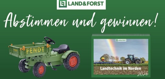 landundforst - Ein Fendt-Geräteträger von BIG und 5 LAND & FORST-Wandkalender 2026