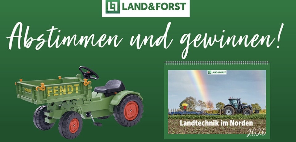landundforst - Ein Fendt-Geräteträger von BIG und 5 LAND & FORST-Wandkalender 2026