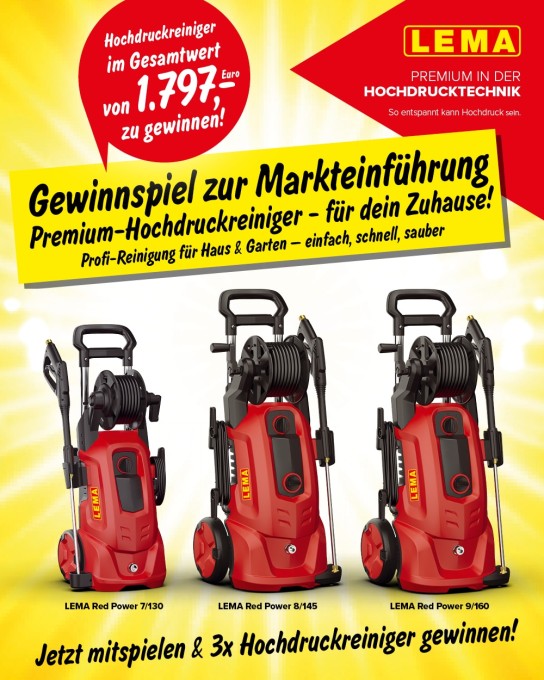 LEMA Mayrhofer - 3x Hochdruckreiniger