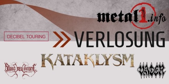 metal1 - 2x 2 Gästelistenplätze für KATAKLYSM und VADER gemeinsam mit BLOOD RED THRONE