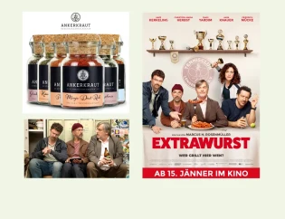 morefamily - 2 Kinokarten + großes Grill Gewürz-Set von Ankerkraut zum Kinostart von EXTRAWURST