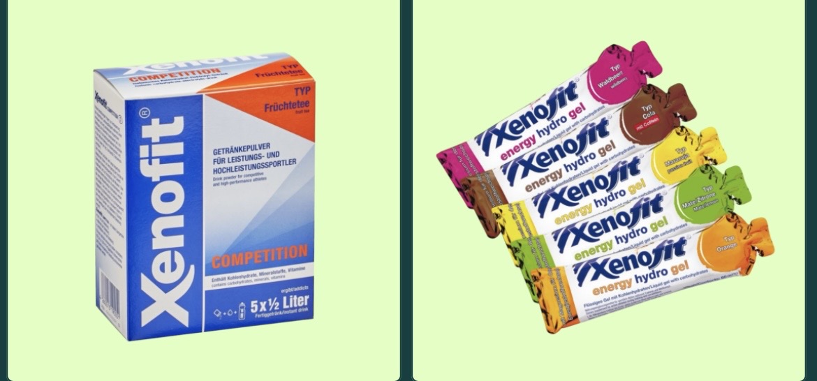 MTB-Sport - 1 XENOFIT Paket (Ein Paket Xenofit Competition Früchtetee und 5 Energy Hydrol Gels)1 XENOFIT Paket (Ein Paket Xenofit Competition Früchtetee und 5 Energy Hydrol Gels)