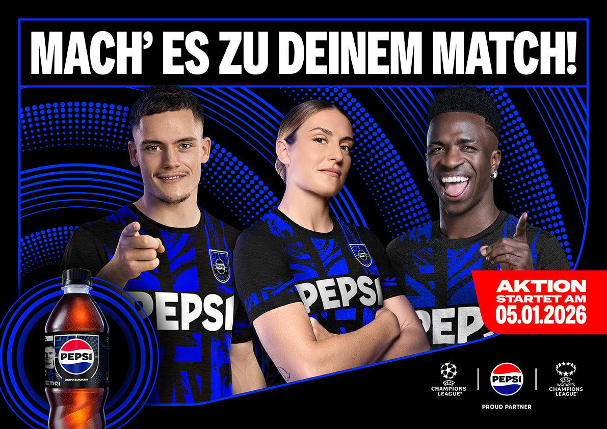 PEPSI - Preiskategorie 1: Verschiedene Tickets UEFA Champions League, Preiskategorie 2: Mediamarkt Gutscheine, Preiskategorie 3: Lieferando Gutscheine