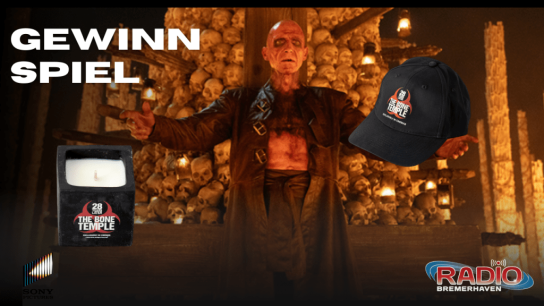Radio Bremerhaven - Fanpakete zum Kinostart von „28 Years Later: The Bone Temple“bestehend aus jeweils: 2 Kinokarten, 1 Kerze und ein Cap