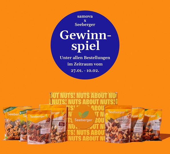 Samova - 3 x 1 Nusspaket von Seeberger bei Bestellungen im Aktionszeitraum (Tee und Zubehör)