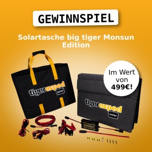 tigerexped - eine Solartasche im Wert von 499 €