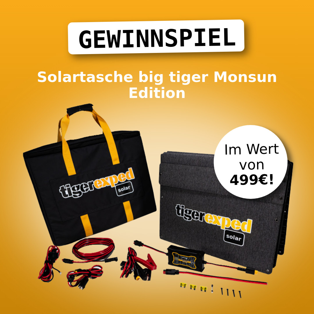 tigerexped - eine Solartasche im Wert von 499 €