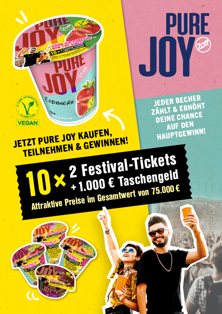 Zott - Hauptgewinne: 10x 2 Tickets für ein Wunschfestival in Deutschland plus 1000€ Taschengeld, Sofortgewinne: 111x FUJIFILM instax SQUARE SQ1,1111x Trinkflasche