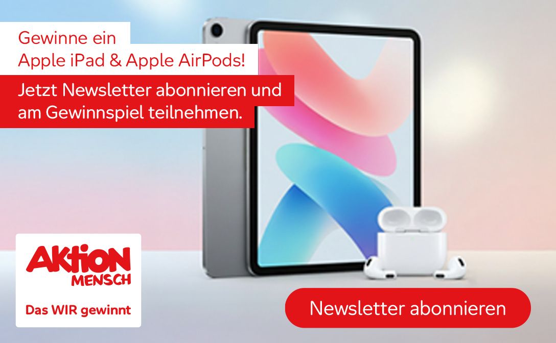 Aktion Mensch: ein Apple Entertainment-Paket im Wert von ca. 500 €