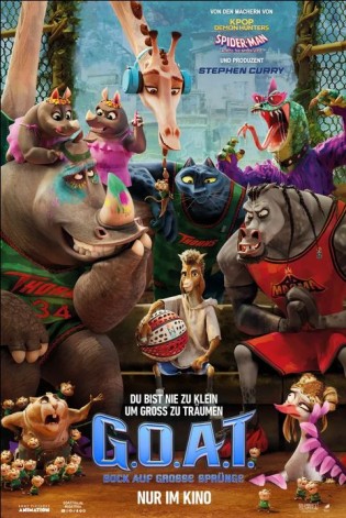 b-crown.de - 2x Fanpaket zu dem Film "G.O.A.T. - Bock auf große Sprünge" (2 Freikarten + 1 Turnbeutel + 1 Notizbuch)