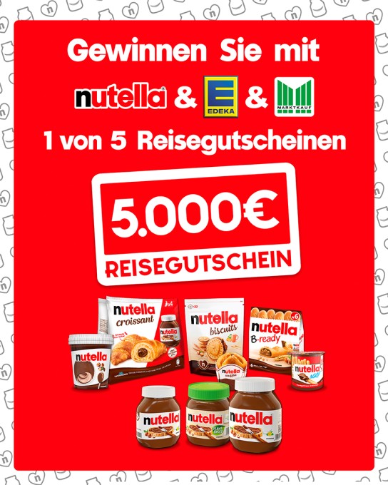 Ferrero - 5 x Reisegutschein im Wert von 5000 €