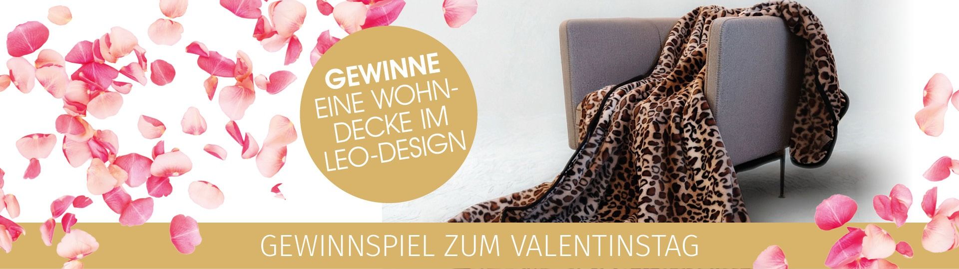 Gebers - Eine hochwertige Biederlack Deluxe Wohndecke im trendigen Leopard-Design (150x220 cm)