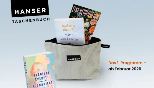 Hanser Literaturverlage - 5 Bücher aus dem neuen Taschenbuch-Programm inklusive passender HANSER TASCHE aus Cord, handgemacht in Berlin in 12 verschiedenen Farben