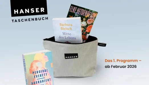 Hanser Literaturverlage - 5 Bücher aus dem neuen Taschenbuch-Programm inklusive passender HANSER TASCHE aus Cord, handgemacht in Berlin in 12 verschiedenen Farben