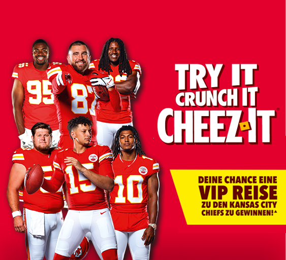 Kellogg's - 3x 2 Tickets für eine VIP Reise zu den Kansas City Chiefs in die USA,10 x handsignierte Footballs von einem Kansas City Chiefs Spieler