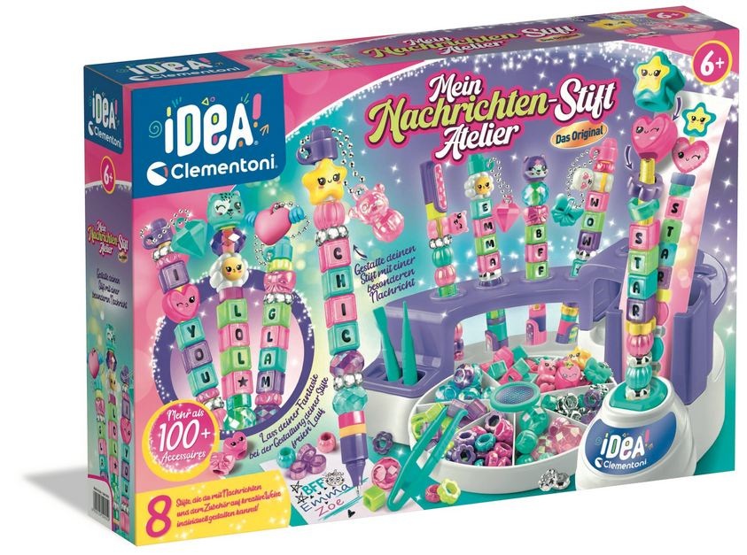 Kinderzeit Bremen - Kreativ-Set „Mein Nachrichten-Stift Atelier“ von Clementoni