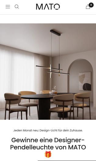 MATO - Monatlich eine Designer-Pendelleuchte von MATO