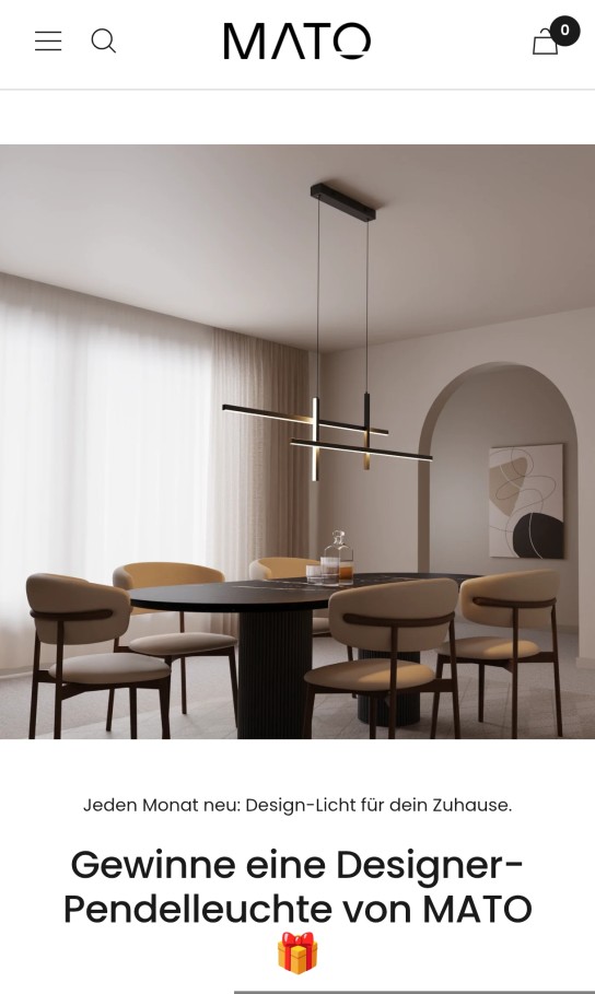 MATO - Monatlich eine Designer-Pendelleuchte von MATO