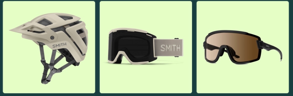 MTB-Sport - 1 SMITH FOREFRONT 3 MIPS® MTB-Helm 1 SMITH Squad MTB Schutzbrille 1 SMITH Wildcat Sonnenbrille