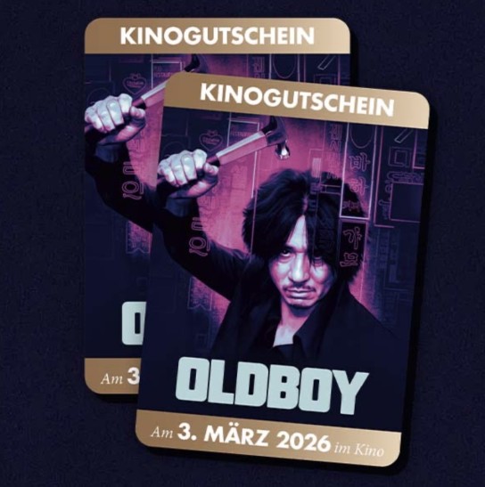 myofb - Zum Kinotag des Films Oldboy am 03. März 2026 verlosen wir 1x 2 Freikarten