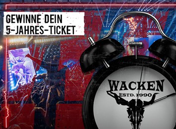 radiobob - BOBs WACKEN WECKER: ein 5-Jahres-Ticket für 2 Personen für das WACKEN OPEN AIR inkl. Campingberechtigung