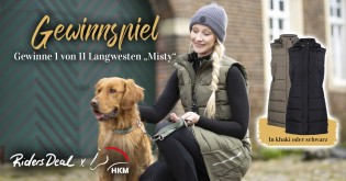 RIDERS DEAL - 1 von 11 Langwesten Misty für Damen– Farbe: Schwarz oder Khaki– Größe nach Verfügbarkeit