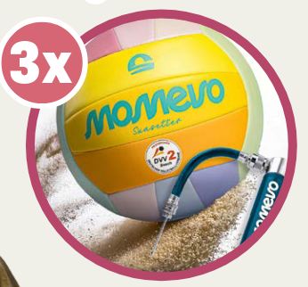 Sailer Verlag - 3 x Beachvolleyball mit Pumpe von Momevo