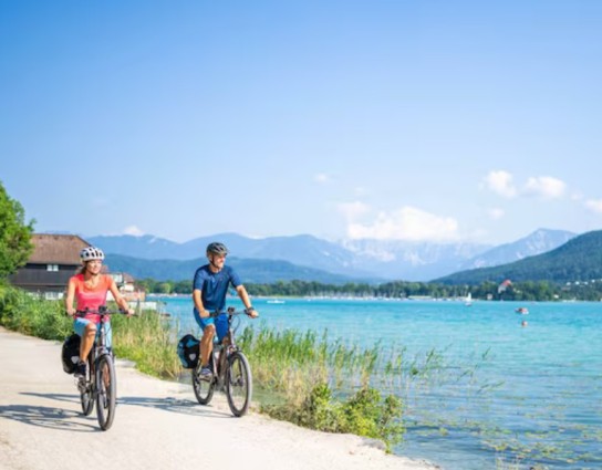 Servus - Velovista-Radreise rund um den Wörthersee vom 25. – 29. April 2026 für zwei Personen