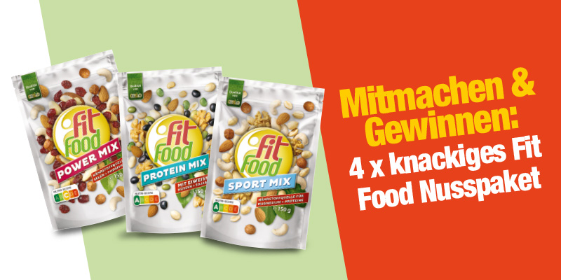 aktiv-laufen - 4 prallgefüllte Fit Food Nusspakete