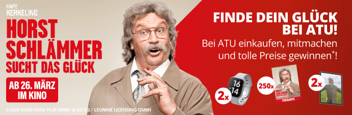 A.T.U - 2x iPad Wi-Fi (256 GB) 2x Apple Watch Series 11 (GPS, 46mm, Aluminium Silber)250x Kino-Tickets für den neuen Horst Schlämmer Film