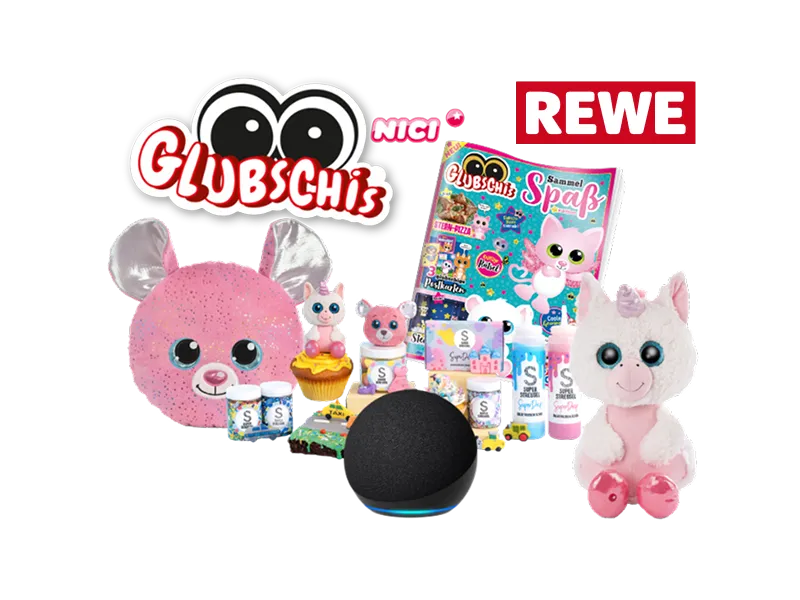 B&M Strategies - verschiedene NICI Glubschis, ein Amazon Echo Dot