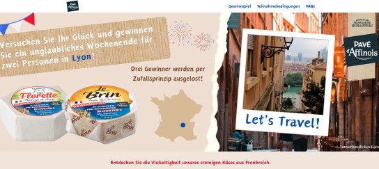 Florette - 3x1 Wochenende für 2 Personen in Lyon im Wert von 2.000 € (Produktkauf)