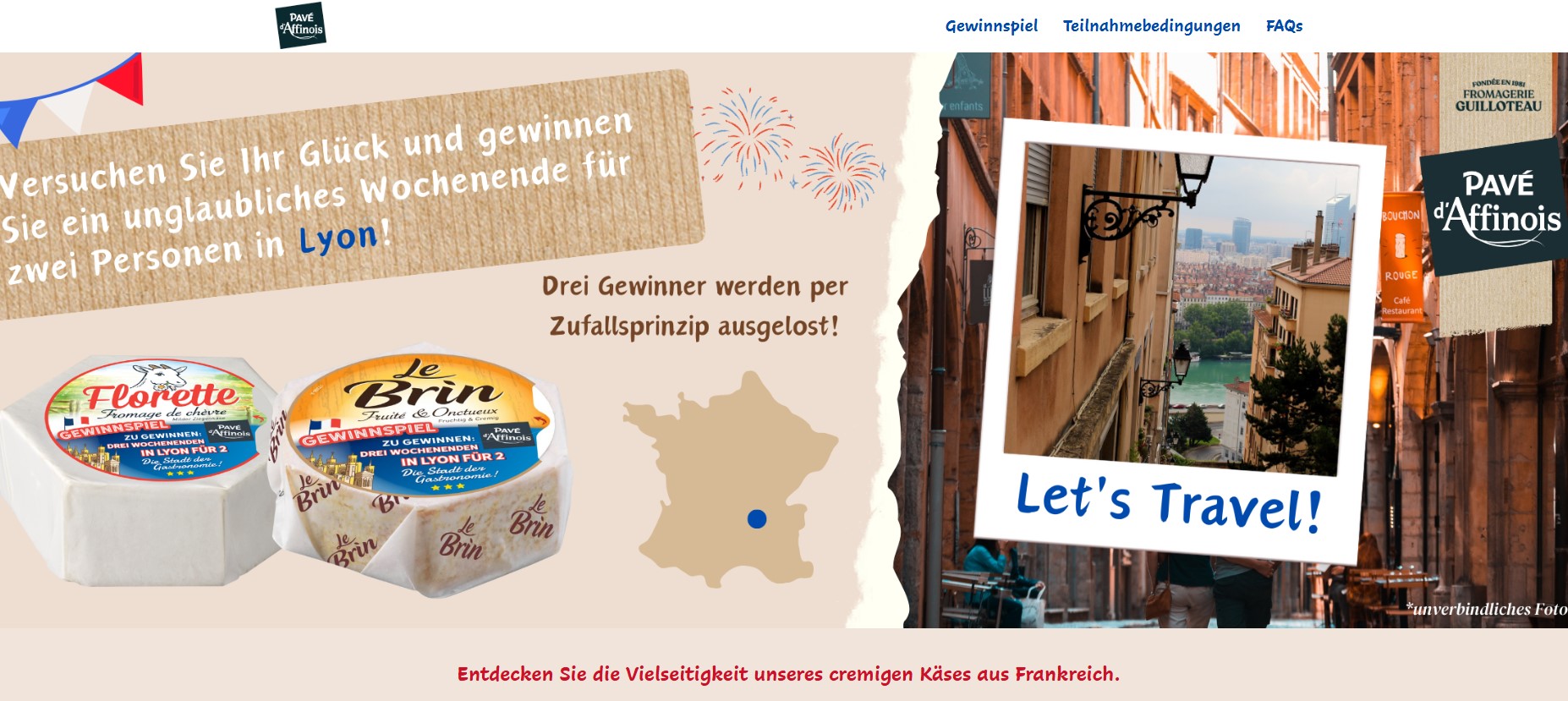 Florette - 3x1 Wochenende für 2 Personen in Lyon im Wert von 2.000 € (Produktkauf)