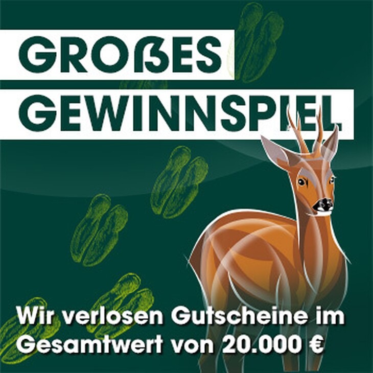 Frankonia - Frankonia Gutscheine: 1 x 5.000 € ⋆ 2 x 2.500 € ⋆ 5 x 1.000 € ⋆ 10 x 500 €