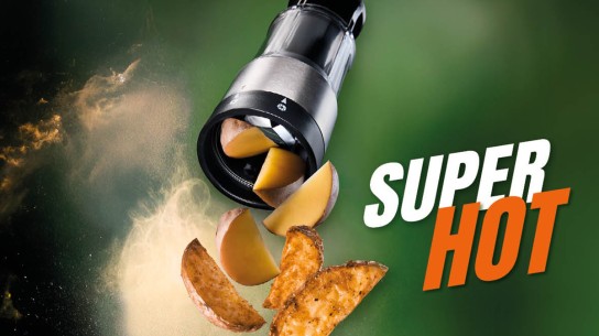 GEFU - 1 von 3 GEFU-Sets bestehend aus: CASO Airfryer, Gemüse- und Obstteiler FLEXICUT und Essig- und Öl Sprüher NEVA