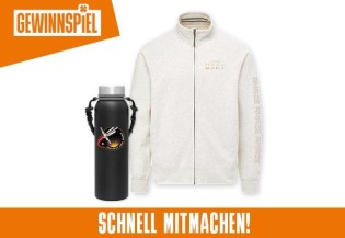 Kinopolis - ein limitiertes Fanpaket im Filmlook – bestehend aus einer Zip-Jacke und einer Trinkflasche