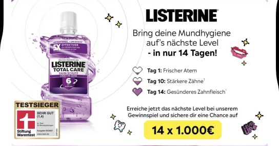 listerine - 14 x 1.000 Euro