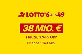 Lotto24: 38 Millionen im Jackpot bei 6aus49 - 3 Felder für 0,10 € statt 4,70 €