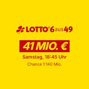 Lotto24: 41 Millionen im Jackpot bei 6aus49 - 3 Felder für 0,10 € statt 4,70 €