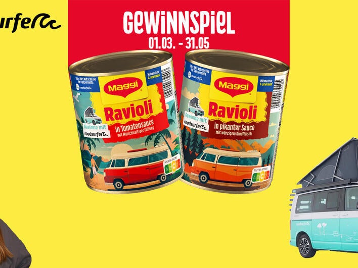 MAGGI - 100 Roadsurfer Gutscheine für eine Campermiete in Höhe von jeweils 200€ (bis zum 31.12.2029 auf eine Roadsurfer Camper Miete ab 3 Nächten nach Verfügbarkeit einlösbar)