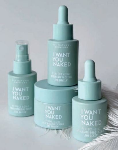 MLB Verlag - 2 x 1 fünteiliges Kosmetikset von "I Want You Naked" (High Potential Face Toner, Hyaluron Boost Serum, Deep Moisture Cream, Refining Face Oil, Perfect Eye Serum)