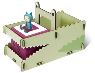 München mit Kind - eine Tragebox Krokodil für Toniebox und Tonies von WERKHAUS