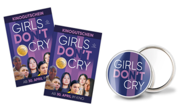 RCR Magazin - 2 Pakete mit Taschenspiegel und 2 Kinokarten zu GIRLS DON’T CRY