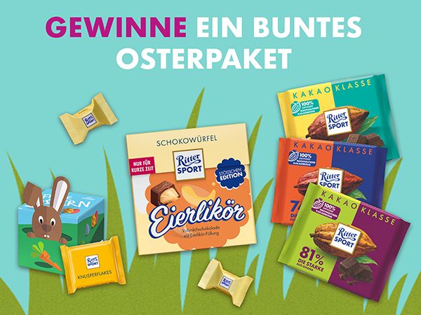 Ritter Sport - 5x bunt vollgepacktes Schokopaket
