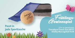 Sanivita - 1 von 10 Fitness-Sets aus TheraBand Travel und ARTZT vitality Massageball Kork