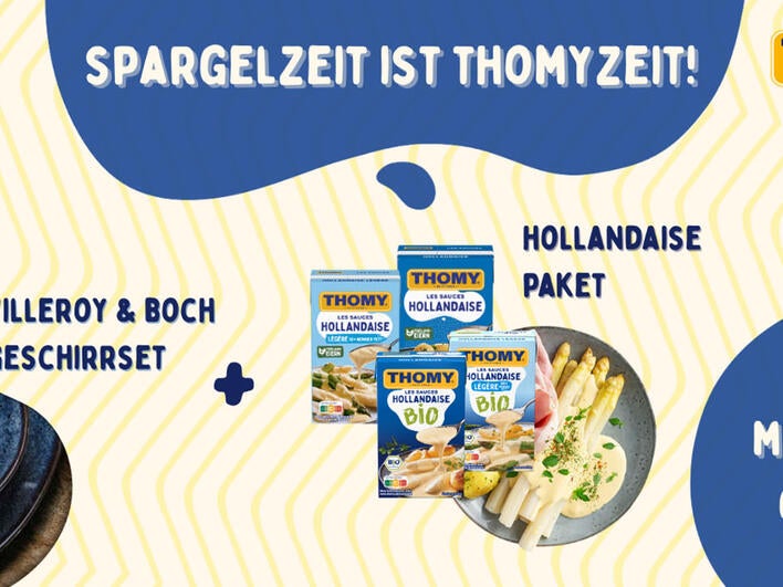 THOMY - 5 Villeroy & Boch Sets (Teller plus Schüssel) im Wert von ca. 50€ mit jeweils einem THOMY Hollandaisepaket